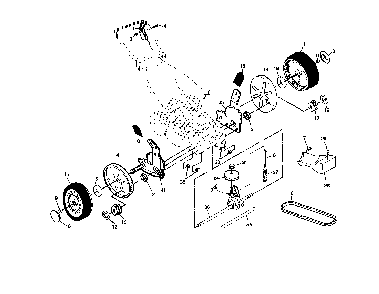 Part Location Diagram of 187211 Weed Eater Lawn mower transaxle